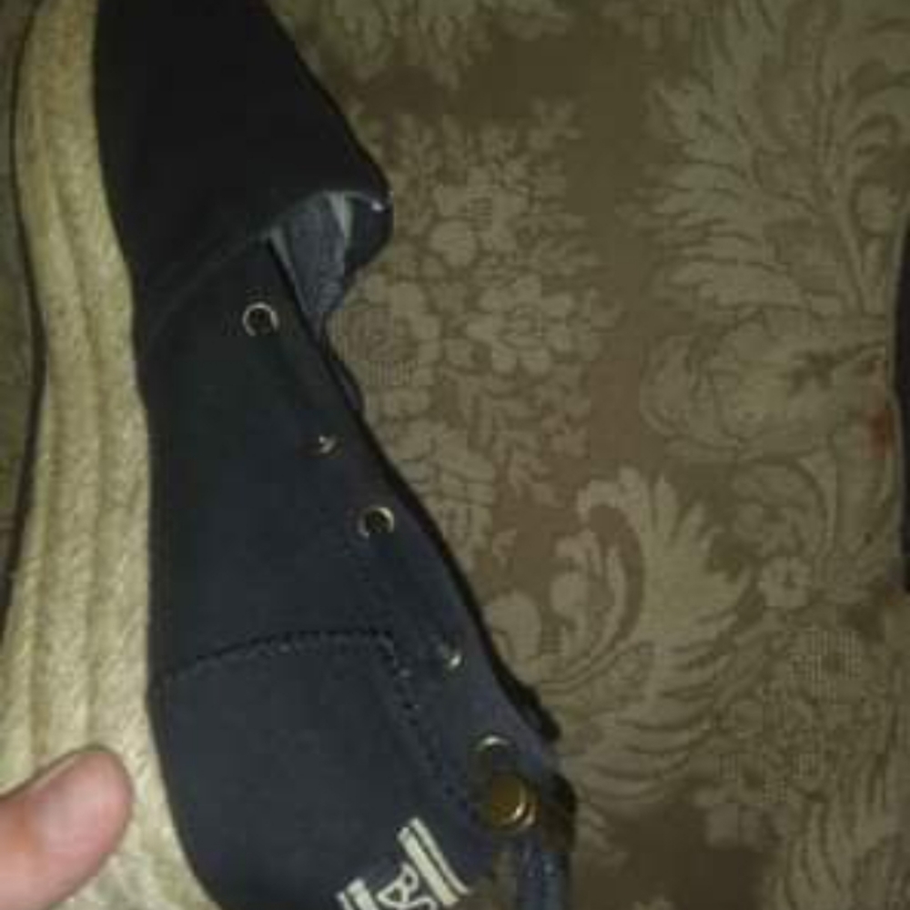 Skechers BOBS Black slip ons.